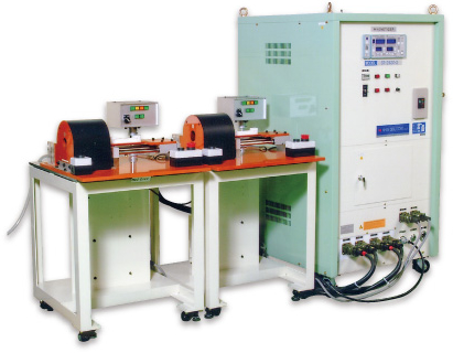 Air-core coil type magnetizing system (for coreless 2-pole motors)